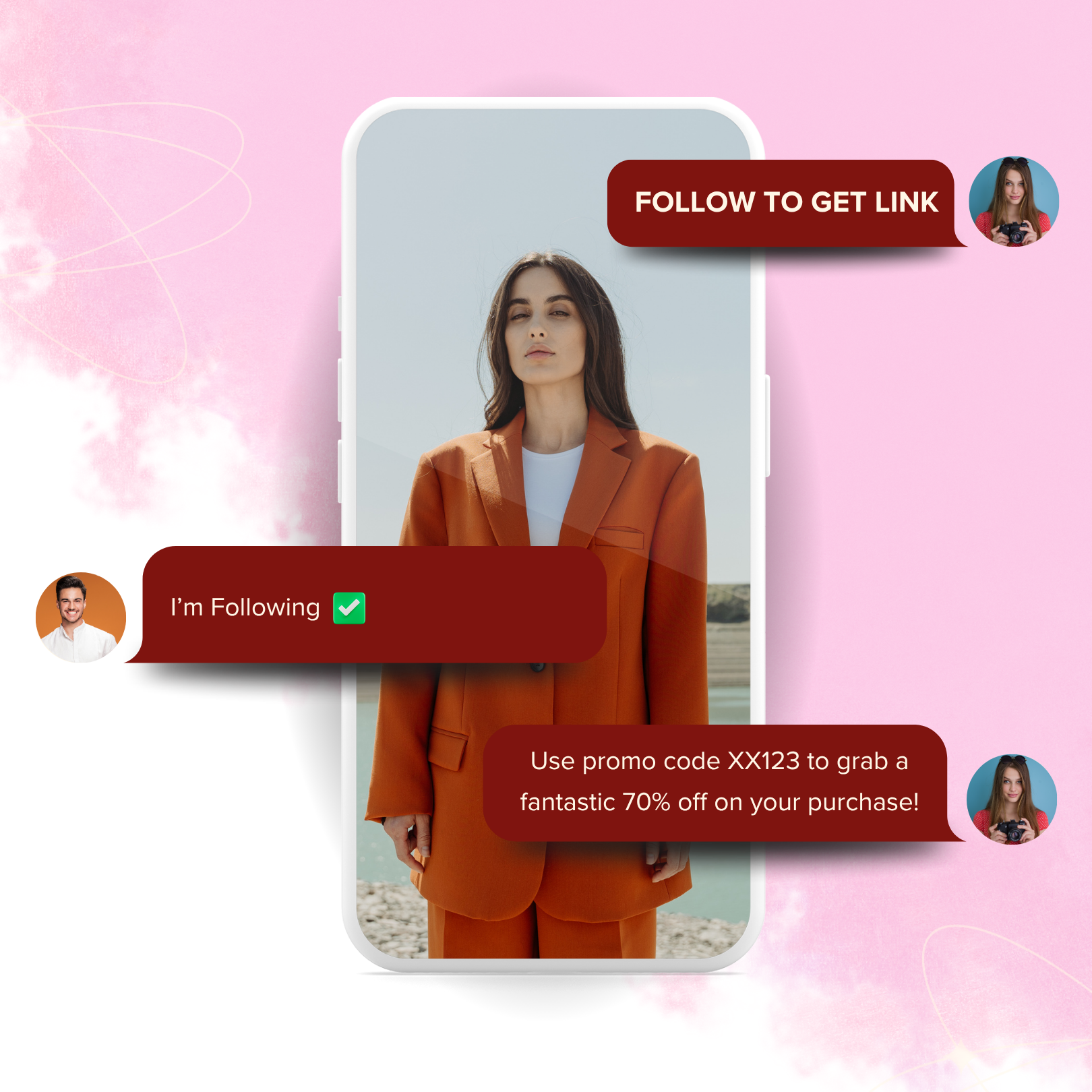 Instagram follow-to-unlock growth journey in Flozari