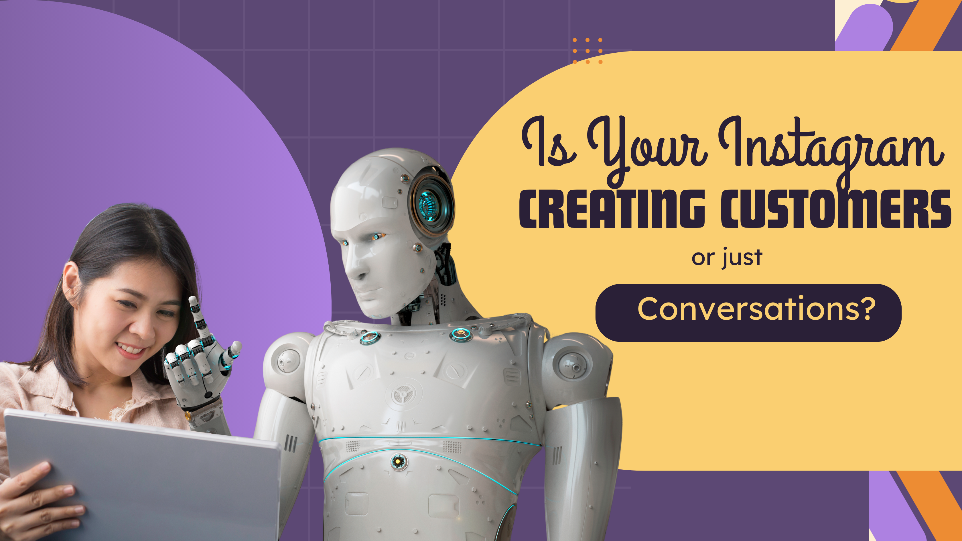 Person and automation assistant reviewing whether Instagram activity is creating customers or only conversations