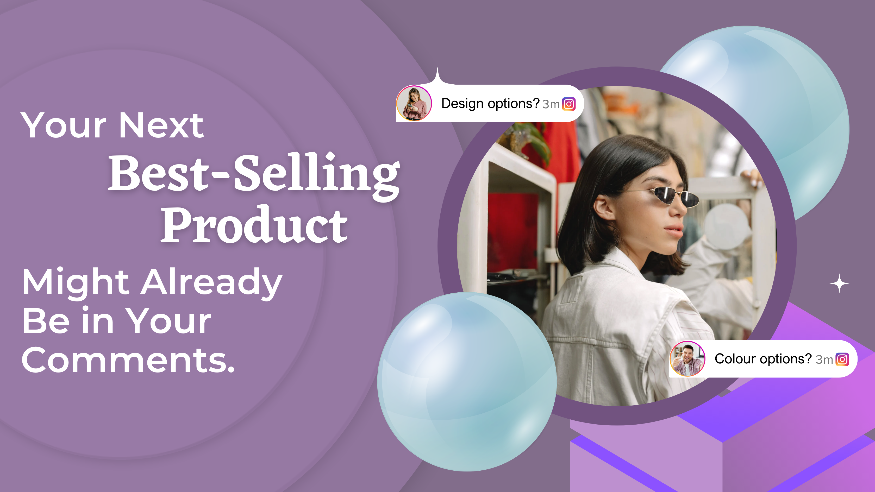 Product maker reviewing Instagram comments that may reveal the brand's next best-selling product