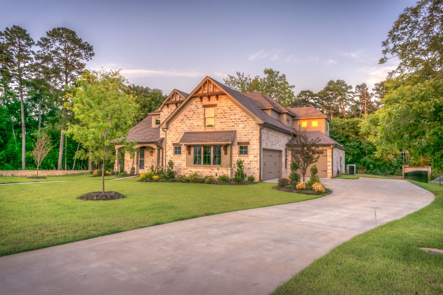 Residential property represented by a modern house